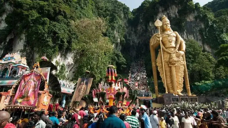 Thaipusam procession at Batu Caves
